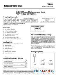 Datasheet TN5325 manufacturer Supertex