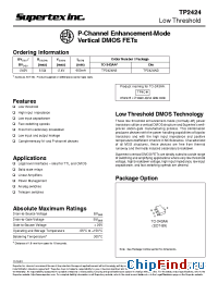 Datasheet TP2424 manufacturer Supertex