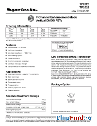 Datasheet TP2520N8 manufacturer Supertex