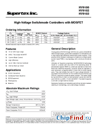 Datasheet V9100P производства Supertex