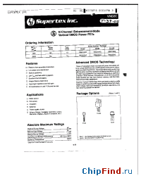 Datasheet VN0216N2 manufacturer Supertex