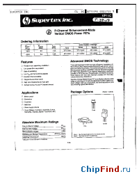 Datasheet VP1120N1 manufacturer Supertex