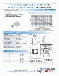 Datasheet DCMO90220-12 manufacturer Synergy