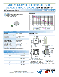 Datasheet DCYS160360-5 manufacturer Synergy
