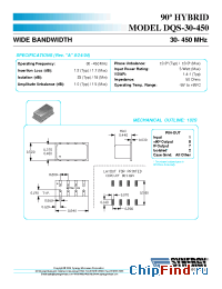 Datasheet DQS-30-450 manufacturer Synergy