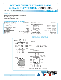 Datasheet DTMFC-1025A manufacturer Synergy