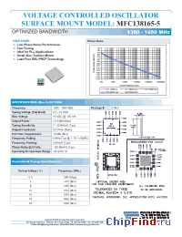 Datasheet MFC138165-5 manufacturer Synergy