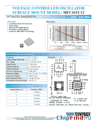 Datasheet MFC4151-12 manufacturer Synergy
