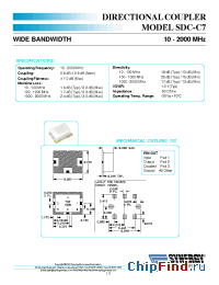 Datasheet SDC-C7 manufacturer Synergy