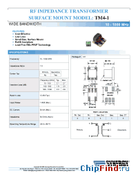 Datasheet TM4-1 manufacturer Synergy