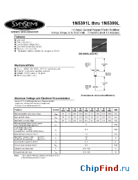 Datasheet 1N5393L manufacturer Synsemi