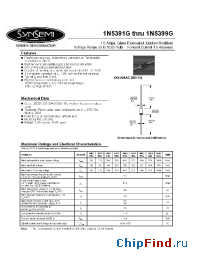 Datasheet 1N5394G manufacturer Synsemi