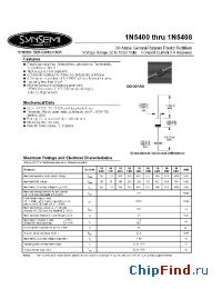 Datasheet 1N5402 manufacturer Synsemi