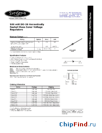 Datasheet 1N749A manufacturer Synsemi