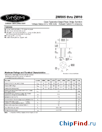 Datasheet 2W005 manufacturer Synsemi
