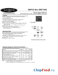 Datasheet 5KP12A manufacturer Synsemi