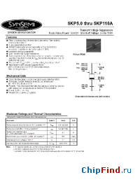 Datasheet 5KP6.0A manufacturer Synsemi