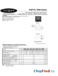 Datasheet BR605 manufacturer Synsemi