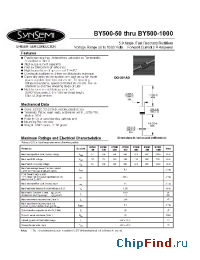 Datasheet BY500-100 manufacturer Synsemi