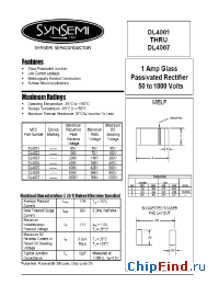 Datasheet DL4001 manufacturer Synsemi