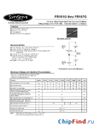 Datasheet FR102G manufacturer Synsemi