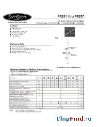 Datasheet FR254 manufacturer Synsemi