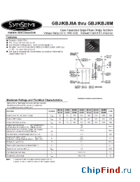 Datasheet GBJ8J производства Synsemi