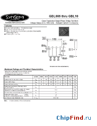 Datasheet GBL005 manufacturer Synsemi