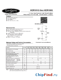 Datasheet HER105G manufacturer Synsemi