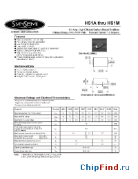 Datasheet HS1K manufacturer Synsemi