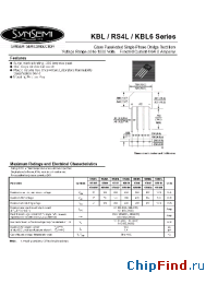 Datasheet KBL005 manufacturer Synsemi