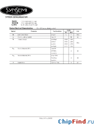 Datasheet LL4305 manufacturer Synsemi