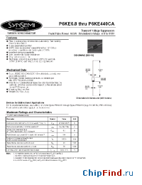 Datasheet P6KE110 manufacturer Synsemi