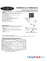 Datasheet P6SMB100A manufacturer Synsemi