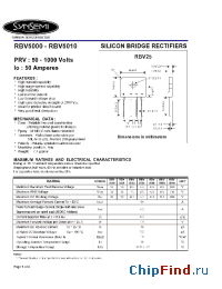 Datasheet RBV5001 производства Synsemi