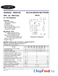 Datasheet RBV800D производства Synsemi