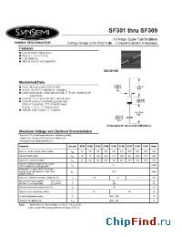 Datasheet SF301 manufacturer Synsemi