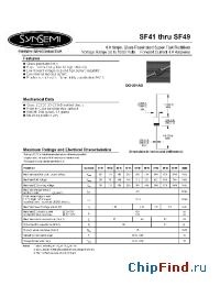 Datasheet SF41 manufacturer Synsemi