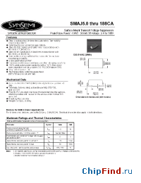 Datasheet SMAJ110 manufacturer Synsemi