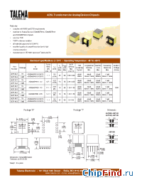 Datasheet AEP100-T manufacturer Talema