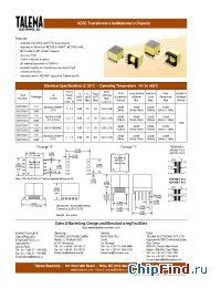 Datasheet AEP300-S производства Talema