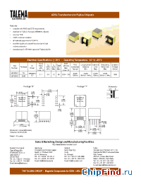 Datasheet AEP800-S manufacturer Talema