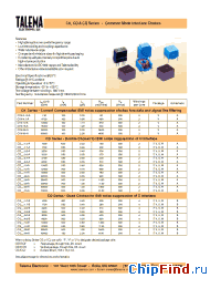 Datasheet CQV-58-B производства Talema