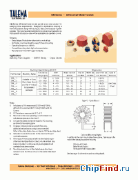 Datasheet DMF-1-2.1 manufacturer Talema