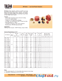 Datasheet DPB-1.0-100 manufacturer Talema