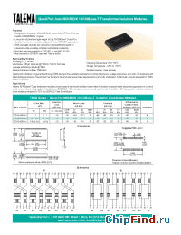 Datasheet TEXQ-400N-J manufacturer Talema