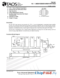 Datasheet TSL1301 manufacturer TAOSinc