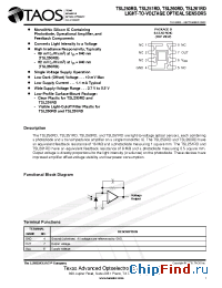 Datasheet TSL250RD manufacturer TAOSinc