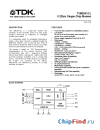 Datasheet 73M2901CLIH manufacturer TDK