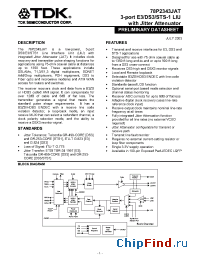 Datasheet 78P2343 manufacturer TDK